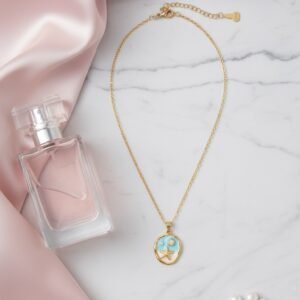 Aqua Stella Blue Pendant Necklace