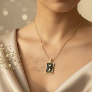 Black Pendant Necklace