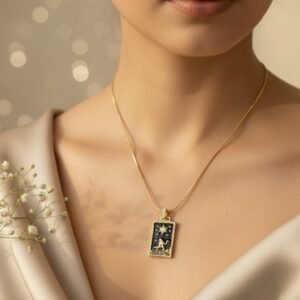 Black Pendant Necklace