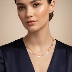 Aura Butterfly Charm Necklace